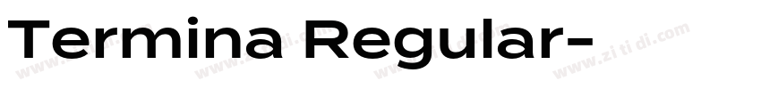 Termina Regular字体转换